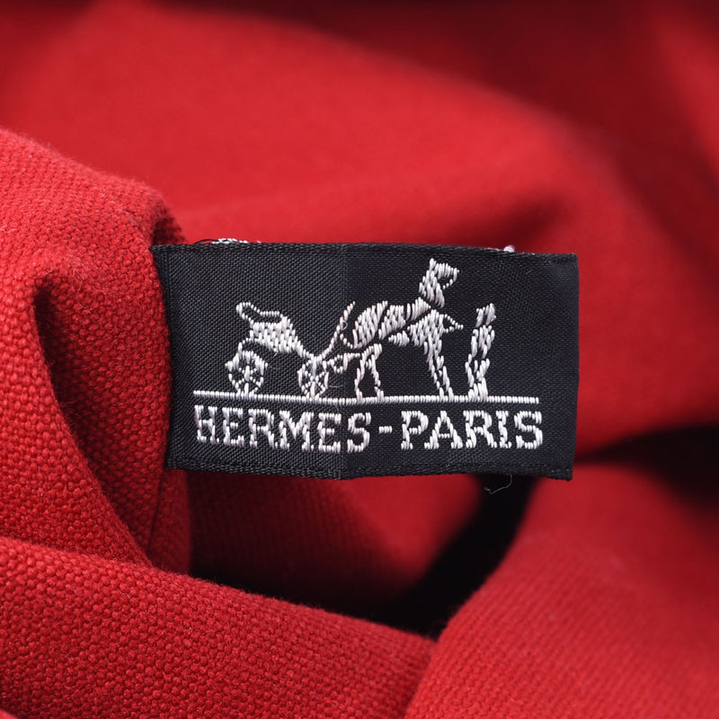 HERMES エルメス ポロション 赤 ユニセックス キャンバス ショルダーバッグ ABランク 中古 銀蔵