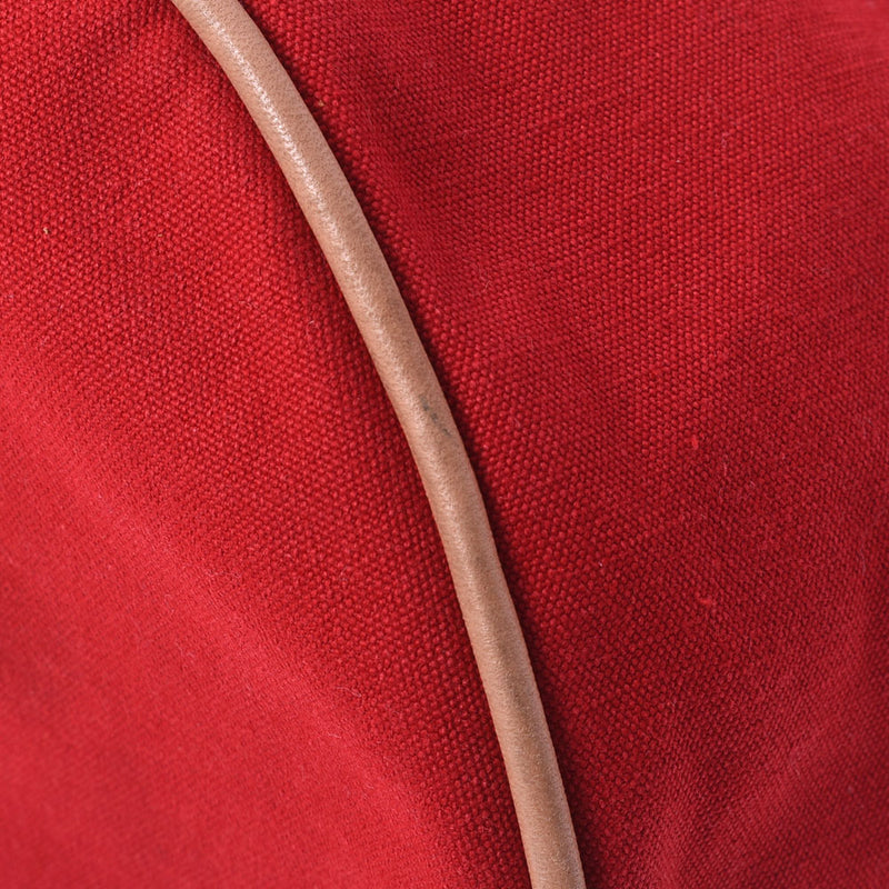 HERMES エルメス ポロション 赤 ユニセックス キャンバス ショルダーバッグ ABランク 中古 銀蔵