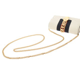 GUCCI Gucci Gucci Silvimini Chain White Gold Bracket 494646 Ladies Calf Shoulder Bag A Rank used Ginzo