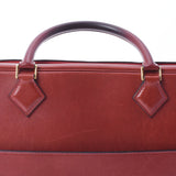 HERMES Hermes Plum Dog 40 Rouge Biff □ F engraved (around 2002) Ladies Valenia Business Bag B Rank used Ginzo