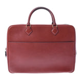 HERMES Hermes Plum Dog 40 Rouge Biff □ F engraved (around 2002) Ladies Valenia Business Bag B Rank used Ginzo