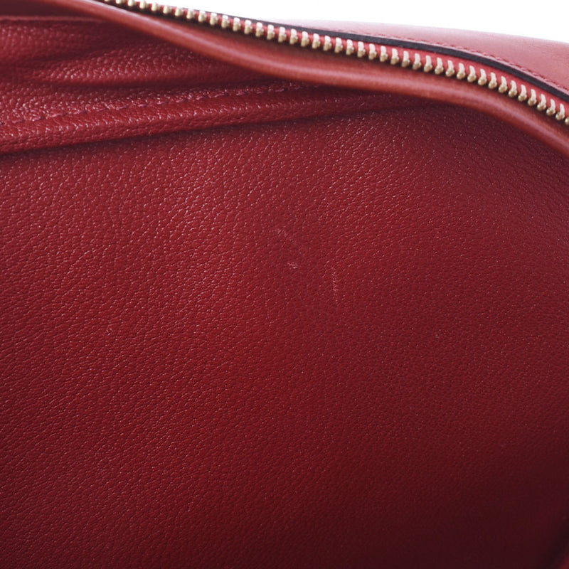 HERMES Hermes Plum Dog 40 Rouge Biff □ F engraved (around 2002) Ladies Valenia Business Bag B Rank used Ginzo