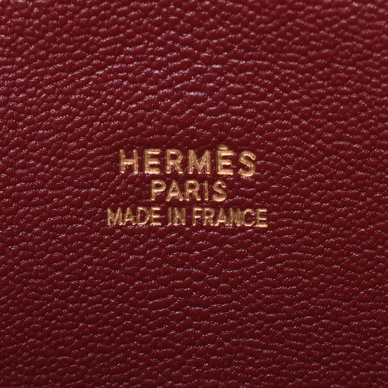 爱马仕爱马仕（Hermes Hermes Plum Dog）40 Rouge Biff□f刻（2002年左右）女士Valenia Business Bag B Rank dudand Ginzo