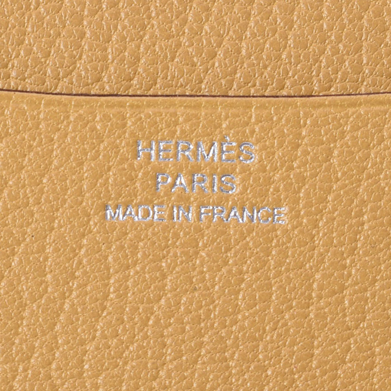 爱马仕爱马仕（Hermes Hermes）比色波尔多/黄色□l雕刻（2008年左右）中性笔记本封面ab AB等级使用Ginzo