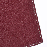 HERMES Hermes Bicolor Bordeaux/Yellow □ L engraved (around 2008) Unisex Shable notebook cover AB rank used Ginzo