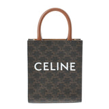 Celine Celine Migibutical Kaba 2way茶女士PVC Curf手提包未使用的Ginzo