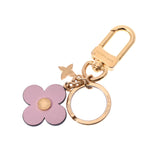 LOUIS VUITTON Louis Vuitton Portcre Blooming Flower BB Brown/Pink Gold Bracket M63085 Ladies key chain B rank used Ginzo