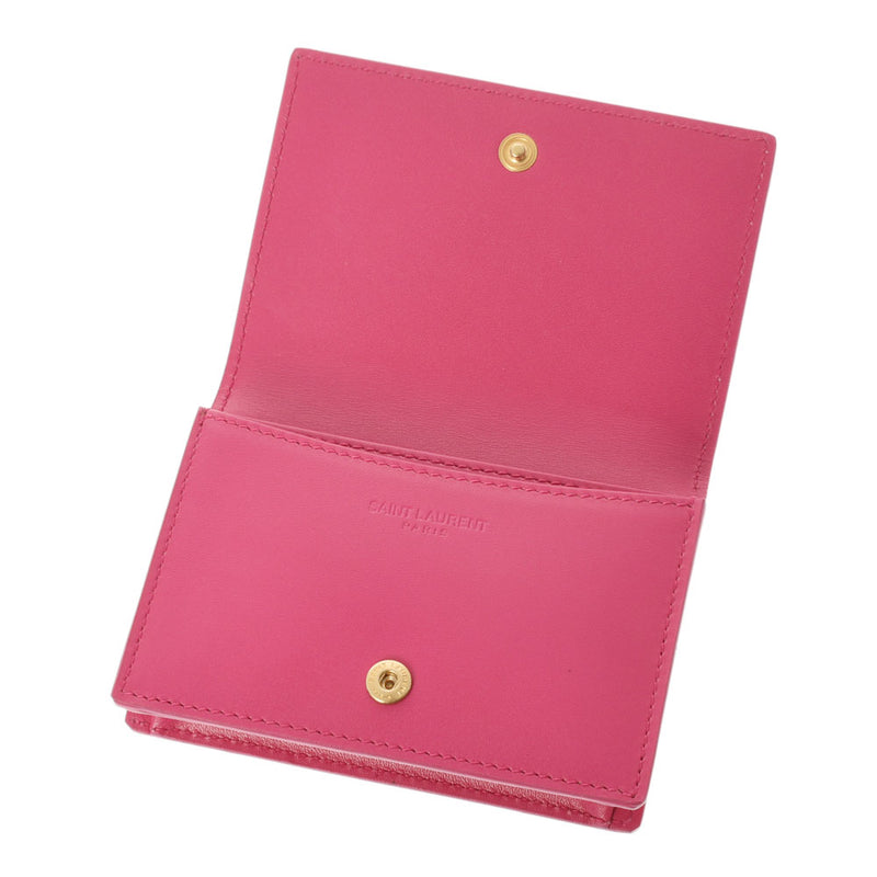サンローラン　カードケース　ピンク