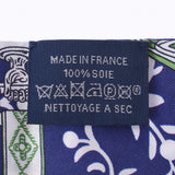 HERMES Hermes Twilly New Tag Stirrup/Remix/Remix Navy Ladies Silk 100 % Scarf AB Rank Used Ginzo