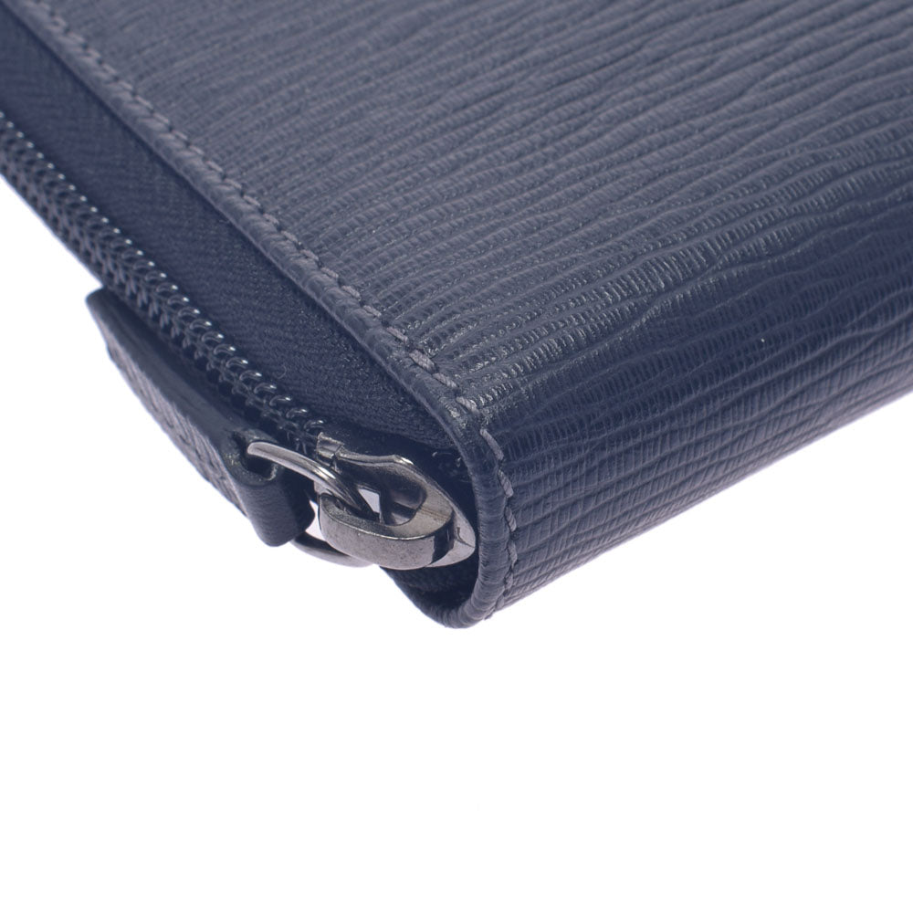 フェラガモラウンドファスナー 黒 レディース レザー 長財布