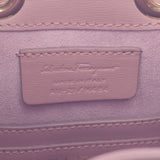 SALVATORE FERRAGAMO フェラガモ ガンチーニ  ピンク ゴールド金具 21H484 レディース カーフ ショルダーバッグ 未使用 銀蔵