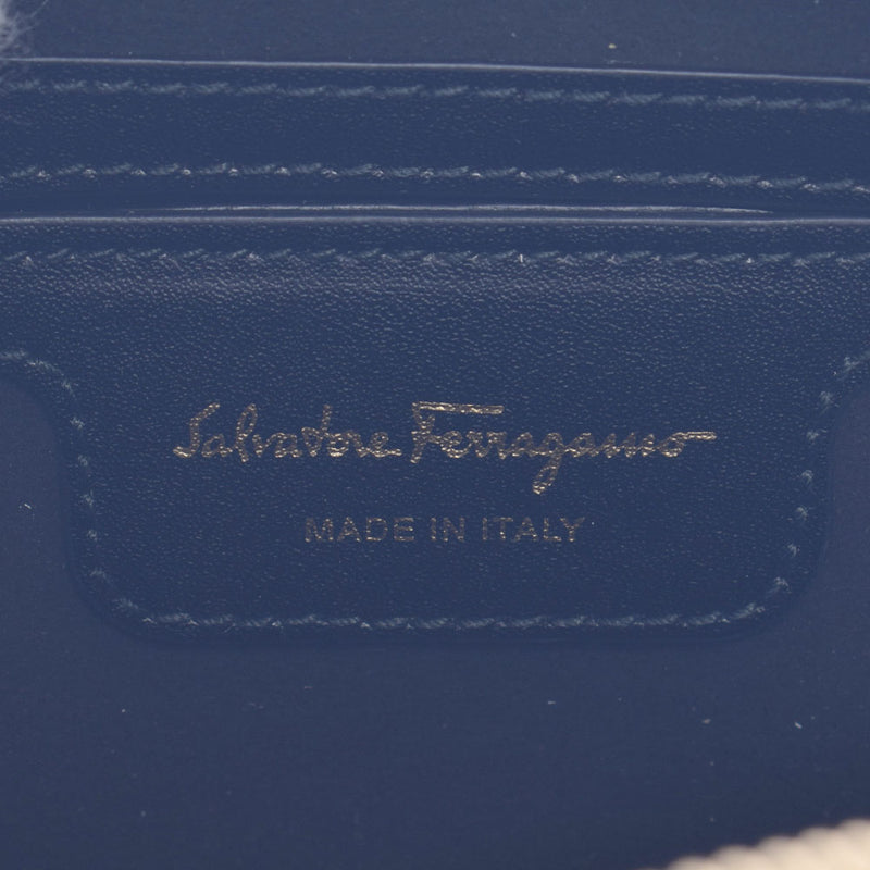 SALVATORE FERRAGAMO フェラガモ ヴァラ 黒 ゴールド金具 21H498 レディース レザー ショルダーバッグ 未使用 銀蔵