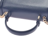 Salvatore Ferragamo Ferragamo Ganchini 2WAY Chain Black Gold Bracket 21G646 Ladies Calf Shoulder Bag Unused Ginzo