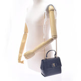 Salvatore Ferragamo Ferragamo Vala 2WAY Chain Shoulder Black Gold Bracket 21G646 Ladies Calf Shoulder Bag Unused Ginzo