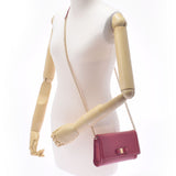 Salvatore Ferragamo Ferragamo Vala Chain Shoulder Red Gold Bracket 22C940 Ladies Calf Shoulder Bag Unused Ginzo