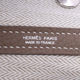 HERMES エルメス ガーデンパーティ30 トートバッグ エトゥープ パラジウム金具 D刻印(2019年頃) レディース ネゴンダ ハンドバッグ Aランク 中古 銀蔵