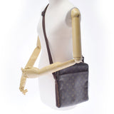 LOUIS VUITTON Louis Vuitton Monogram Trotor Bobour Brown M97037 Unisex Monogram Canvas Shoulder Bag AB Rank Used Ginzo