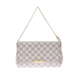 LOUIS VUITTON ルイヴィトン ダミエ アズール フェイボリットMM 2WAYバッグ 白 N41275 レディース ダミエアズールキャンバス ショルダーバッグ ABランク 中古 銀蔵