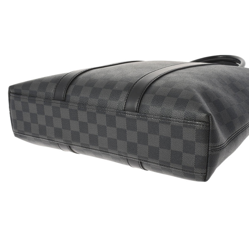 LOUIS VUITTON Louis Vuitton Damier Graphit Anton Tote 2WAY Black/Gray N40000 Men's Damier Graphit Canvas Tote Bag A Rank used Ginzo