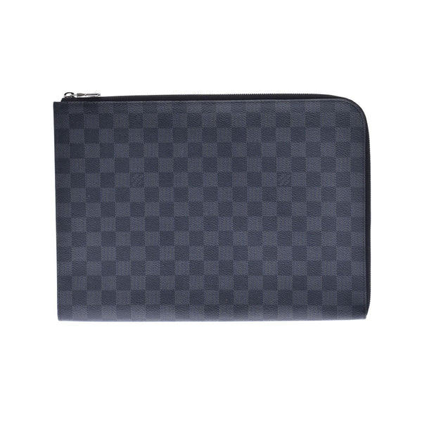 LOUIS VUITTON ルイヴィトン ダミエ グラフィット ポシェットジュールGM NM 黒/グレー N64437 メンズ ダミエグラフィットキャンバス クラッチバッグ Aランク 中古 銀蔵