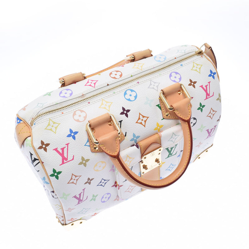 LOUIS VUITTON ルイヴィトン マルチカラー スピーディ 30 ブロン（白） M92643 レディース モノグラムマルチカラー ハンドバッグ ABランク 中古 銀蔵