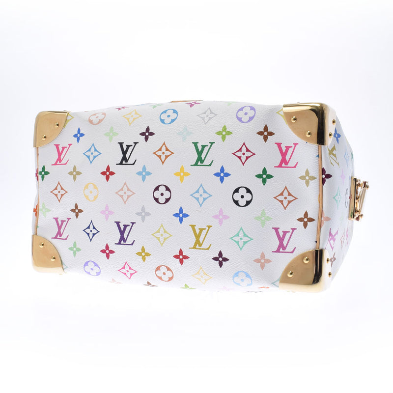 LOUIS VUITTON Louis Vuitton Multicolor Speedy 30 Bron (White) M92643 Ladies Monogram Multicolor Handbag AB Rank Used Ginzo