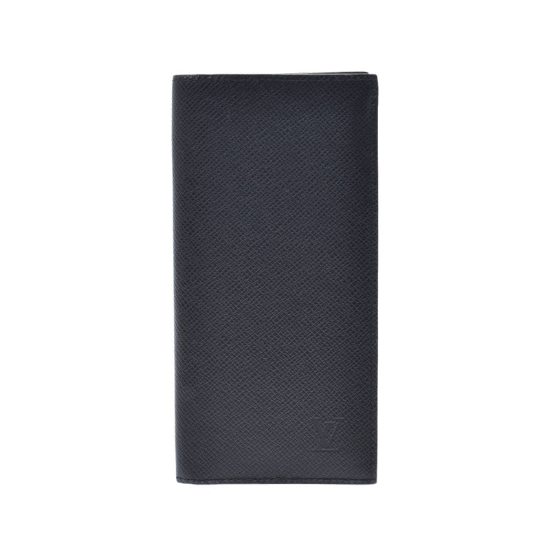 LOUIS VUITTON Louis Vuitton Taiga Portofoyille Alexandle NM Noir M64597 Men's Leather Long Wallet A Rank Used Ginzo