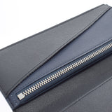 LOUIS VUITTON Louis Vuitton Taiga Portofoyille Alexandle NM Noir M64597 Men's Leather Long Wallet A Rank Used Ginzo