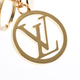 LOUIS VUITTON Louis Vuitton Bag Charm Lv Circle Gold M68000 Unisex GP Key Holder AB Rank used Ginzo