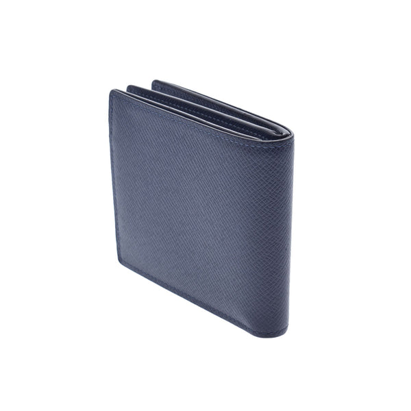 LOUIS VUITTON Louis Vuitton Taiga Portofoyilles NM Blue Marine M62046 Men's Taiga Bi -fold Wallet AB Rank Used Ginzo