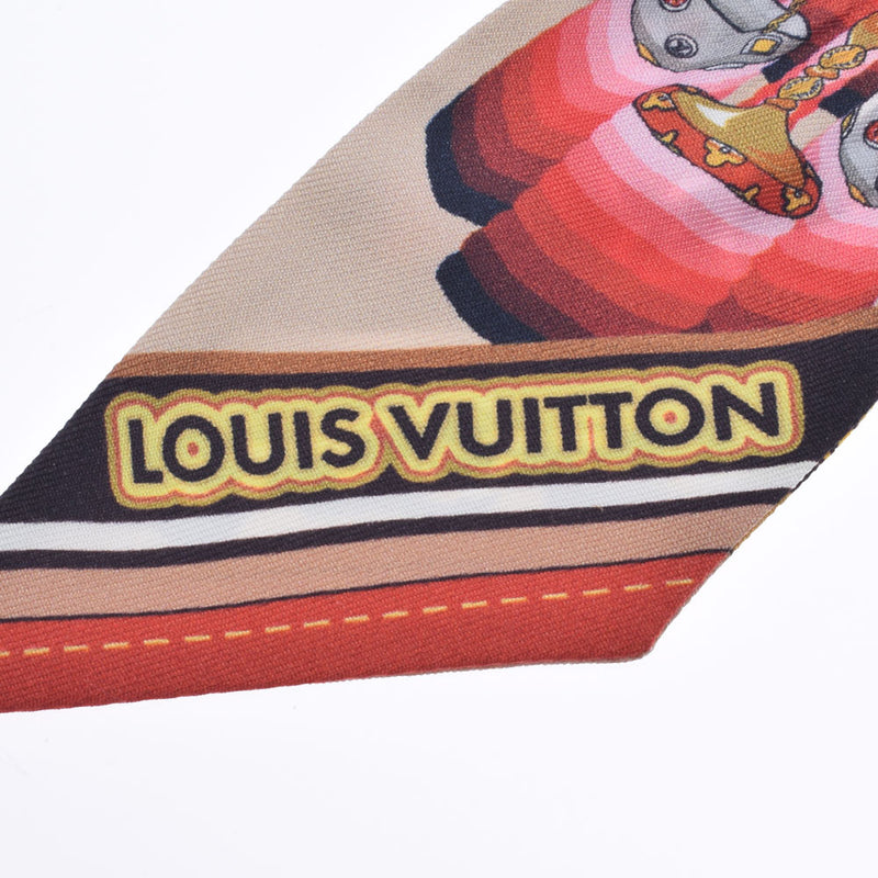 LOUIS VUITTON Louis Vuitton Bando BB Tea M76927 Ladies Silk 100% Scarf A Rank Used Ginzo