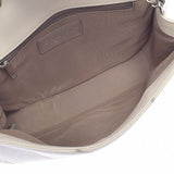 CHANEL Chanel Bicolor Chain White/Beige Silver Bracket Ladies Caviar Skin Shoulder Bag A Rank used Ginzo