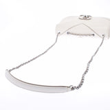 CHANEL Chanel Bicolor Chain White/Beige Silver Bracket Ladies Caviar Skin Shoulder Bag A Rank used Ginzo