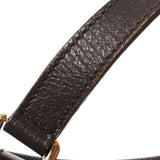 Gucci Gucci迷你手提袋米色/棕色金支架139261女士GG帆布手提包B等级二手Ginzo