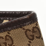 Gucci Gucci迷你手提袋米色/棕色金支架139261女士GG帆布手提包B等级二手Ginzo