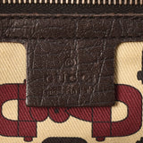 Gucci Gucci迷你手提袋米色/棕色金支架139261女士GG帆布手提包B等级二手Ginzo