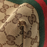 Gucci Gucci迷你手提袋米色/棕色金支架139261女士GG帆布手提包B等级二手Ginzo