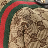 Gucci Gucci迷你手提袋米色/棕色金支架139261女士GG帆布手提包B等级二手Ginzo