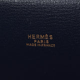 HERMES Hermes President Black/Green/Tea Gold Bracket Men's Voga River Handbag A Rank Used Ginzo