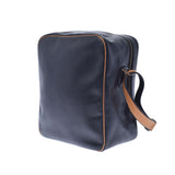 HERMES Hermes Victoria Black Gold Bracket ○ H -engraved (around 1978) Unisex Fealer Shoulder Bag AB Rank Used Ginzo