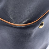 HERMES Hermes Victoria Black Gold Bracket ○ H -engraved (around 1978) Unisex Fealer Shoulder Bag AB Rank Used Ginzo