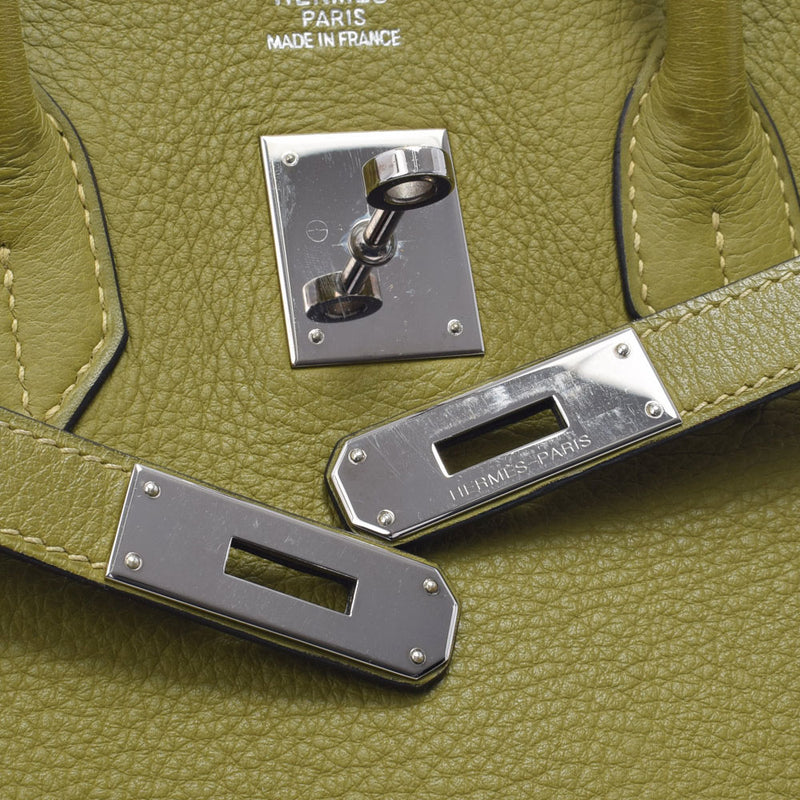 HERMES Hermes Birkin 35 Annis Green Paladium Bracket □ J engraved (around 2006) Unisex Toryon Lemance Handbag A Rank used Ginzo