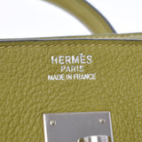 HERMES Hermes Birkin 35 Annis Green Paladium Bracket □ J engraved (around 2006) Unisex Toryon Lemance Handbag A Rank used Ginzo