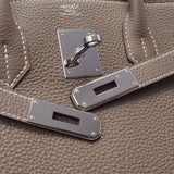 HERMES Hermes Birkin 30 Etoo Paladium Bracket X engraved (around 2016) Ladies Togo Handbag A Rank Used Ginzo