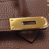HERMES Hermes Birkin 35 Tea Gold Bracket □ O Engraved (around 2011) Ladies Toryon Lemance Handbag AB Rank Used Ginzo