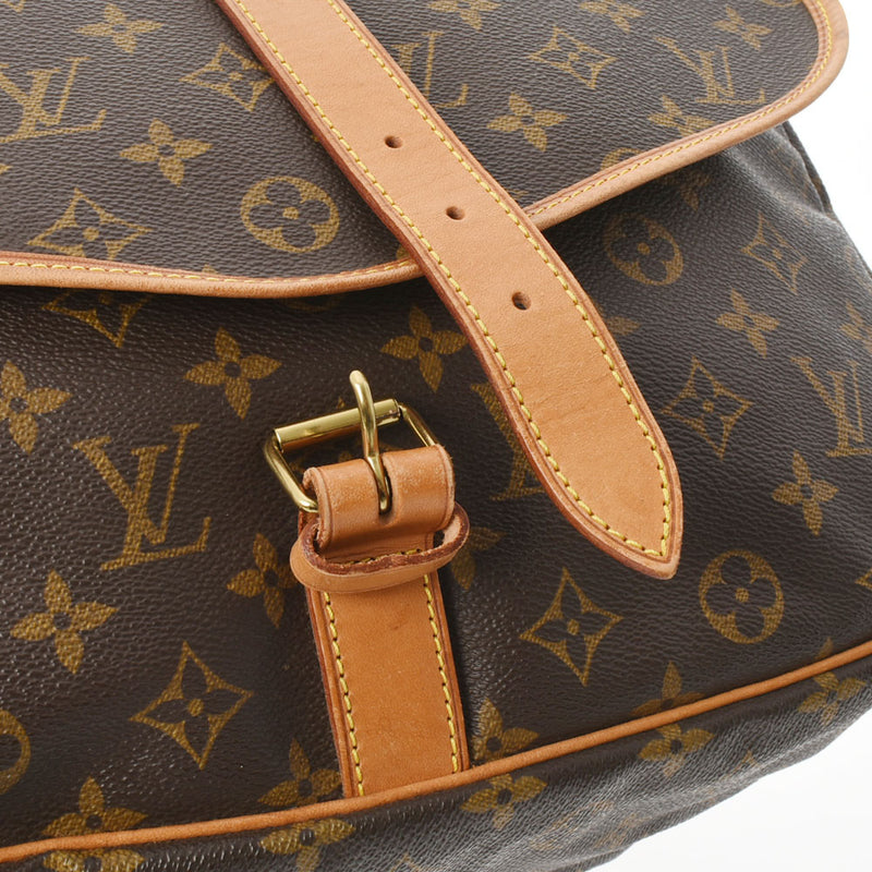 路易威顿路易·维顿（Louis Vuitton）路易威登（Louis Vuitton）会标符号35棕色M42254男女通用会标帆布肩带B等级二手Ginzo