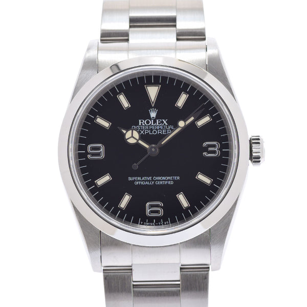 ROLEX ロレックス エクスプローラー1 トリチウム 14270 メンズ SS 腕時計 自動巻き 黒文字盤 Aランク 中古 銀蔵