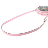 GUCCI グッチ GGサイケデリック ラウンド ピンク/黒 シルバー金具 603938 レディース PVC カーフ ショルダーバッグ 未使用 銀蔵