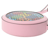 GUCCI グッチ GGサイケデリック ラウンド ピンク/黒 シルバー金具 603938 レディース PVC カーフ ショルダーバッグ 未使用 銀蔵