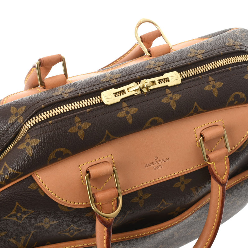 LOUIS VUITTON ルイヴィトン モノグラム ドーヴィル ブラウン M47270 ユニセックス モノグラムキャンバス ハンドバッグ ABランク 中古 銀蔵